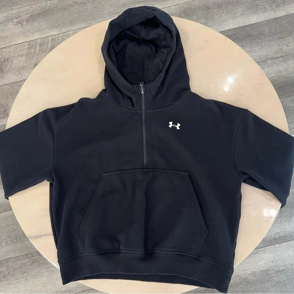 Under Armour Girls Black Hoodie Sweatshirt